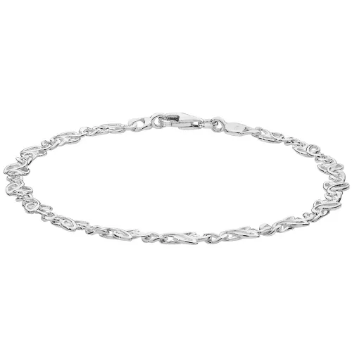 Silver Ladies' Celtic Design Bracelet 4.10g